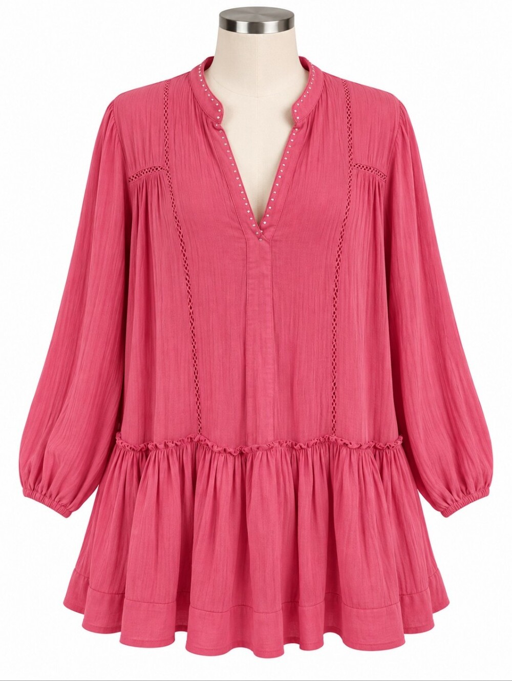 Pomander Place Tuckernuck Ophelia Dress Swim Cover Up Coral Pink Gauze XXL
